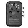 Verbatim UTA-05 65W GaN III universālais ceļojumu adapteris ar 2 x USB-C PD & QC 4+ un 2 x USB-A portiem