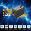 Verbatim UTA-06 100W GaN III universāls ceļojumu adapteris ar 2 x USB-C PD & QC 4+ un 2 x USB-A QC 3.0 portiem
