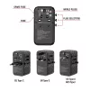 Verbatim UTA-06 100W GaN III universāls ceļojumu adapteris ar 2 x USB-C PD & QC 4+ un 2 x USB-A QC 3.0 portiem