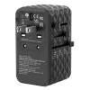 Verbatim UTA-06 100W GaN III universāls ceļojumu adapteris ar 2 x USB-C PD & QC 4+ un 2 x USB-A QC 3.0 portiem