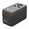 Verbatim UTA-06 100W GaN III universāls ceļojumu adapteris ar 2 x USB-C PD & QC 4+ un 2 x USB-A QC 3.0 portiem