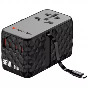 Verbatim Charge 'n' Travel Diamond 85W Ievelkams Kabelis CNT-02
