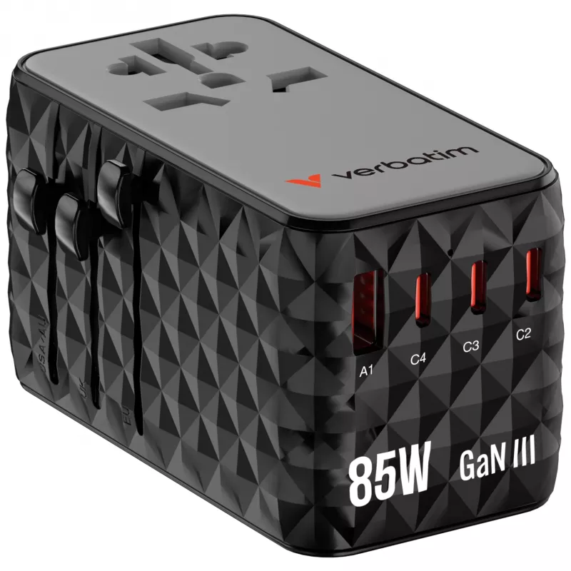 Verbatim Charge 'n' Travel Diamond 85W Ievelkams Kabelis CNT-02