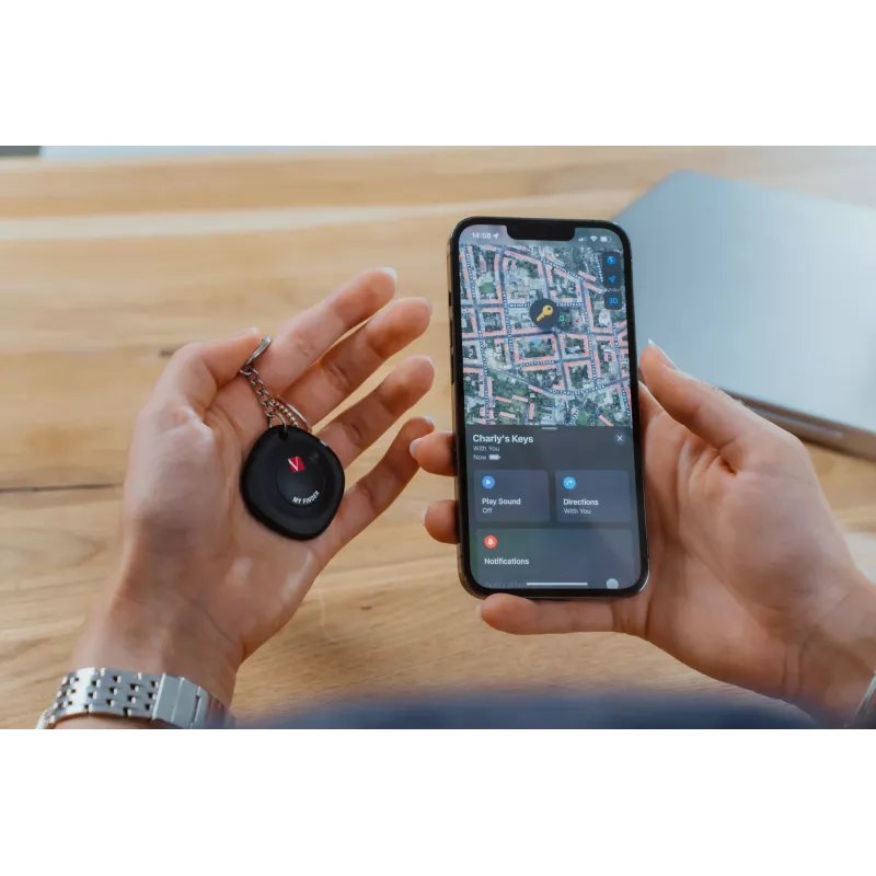 Verbatim MYF-02 Bluetooth mantu meklētājs 2 gab. iepakojumā Melns/Balts