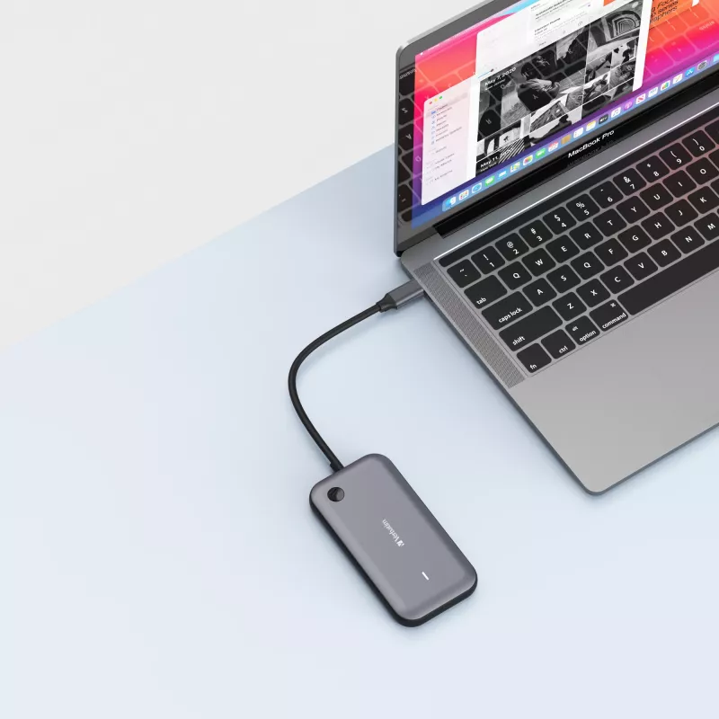 Verbatim Share My Screen 1080p USB-C bezvadu displeja adapteris ar centrmezglu WDA-01