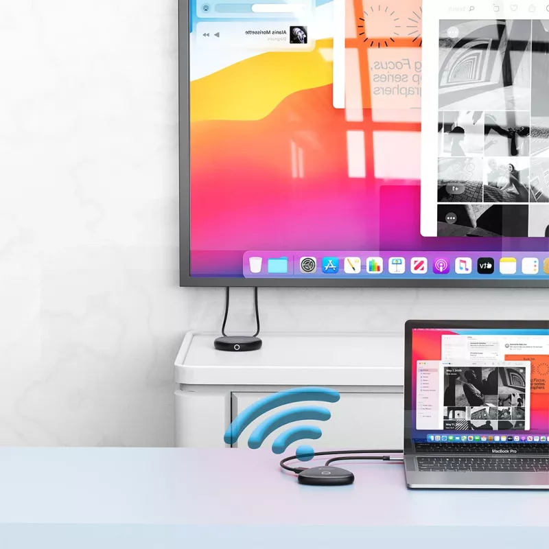Verbatim Share My Screen USB-C Wireless Display Adapter 4K ar centrmezglu WDA-02