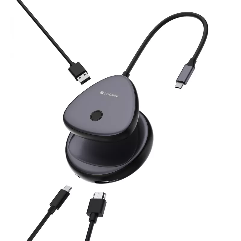 Verbatim Share My Screen USB-C Wireless Display Adapter 4K ar centrmezglu WDA-02