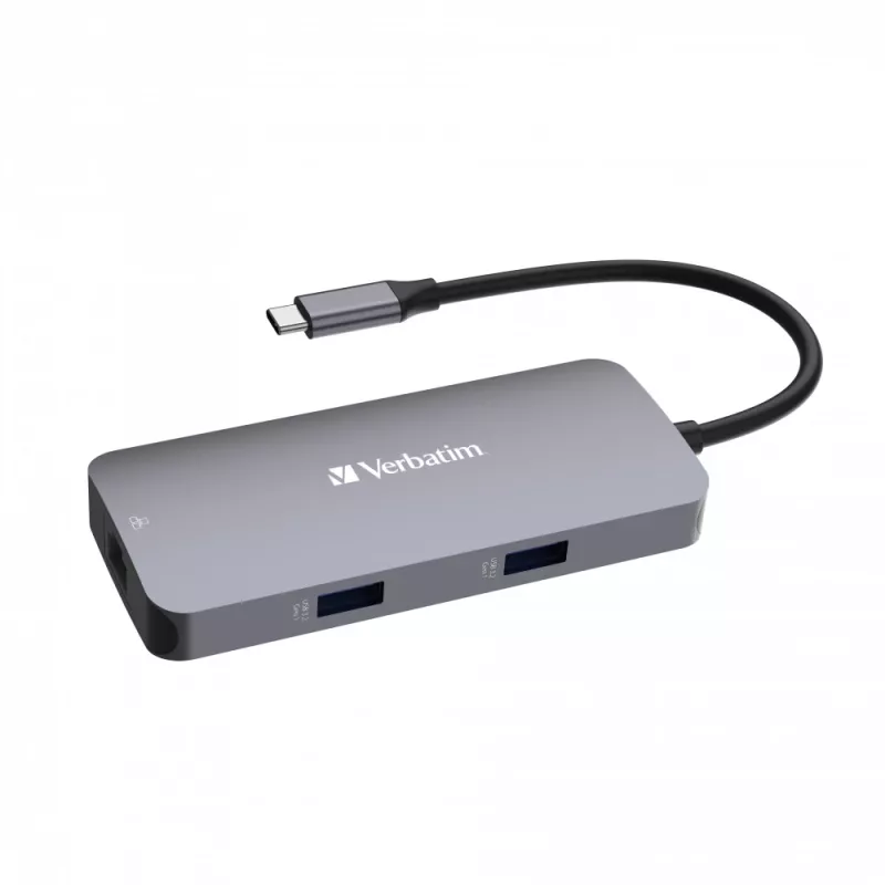 Verbatim CMH-05 USB Type-C 5000 Mbit/s Sudrabains