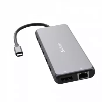 Verbatim CMH-13 USB Type-C centrmezgls 10000 Mbit/s Sudraba