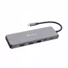 Verbatim CMH-13 USB Type-C centrmezgls 10000 Mbit/s Sudraba