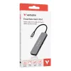 Verbatim USB-C Essentials Multiport Hub 6 porti: HDMI, USB-C PD, USB-A 3.2 Gen 1, USB-A, SD un microSD