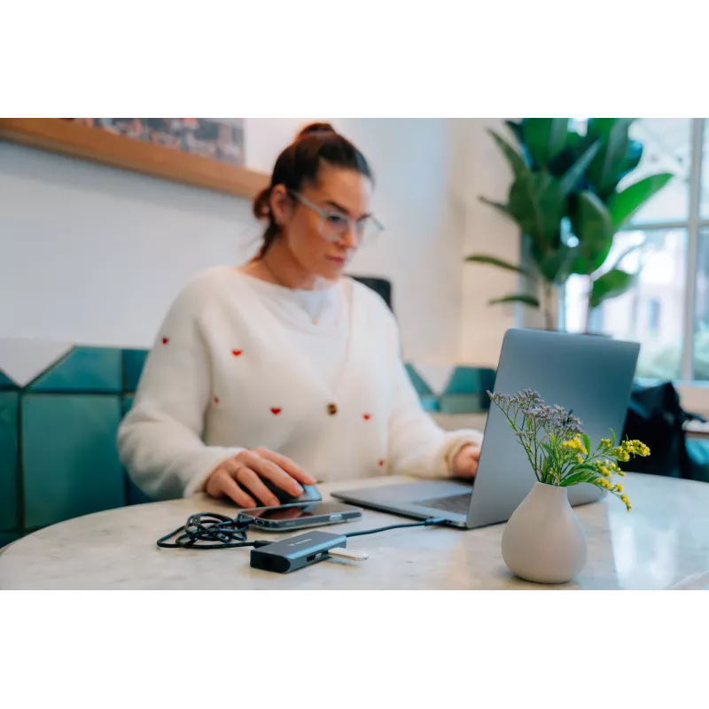 Verbatim USB-C Essentials Multiport Hub 6 porti: RJ45, HDMI, USB-C PD, 3 x USB-A 3.2 Gen 1