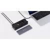 Verbatim CDS-15S vadu USB 3.2 Gen 1 (3.1 Gen 1) Type-C melns, pelēks