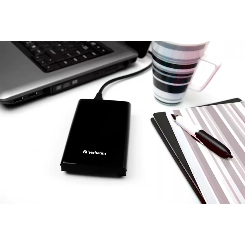Verbatim Store 'n' Go plāns Portable SSD USB 3.2 Gen 1 / USB-C 1TB melns