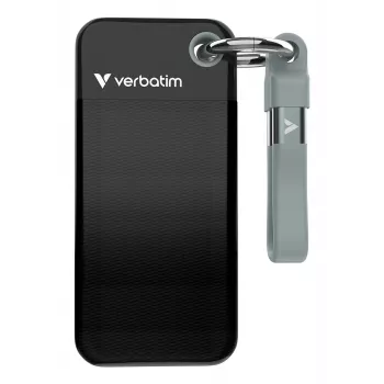 Verbatim Pocket SSD USB 3.2 Gen 2 1TB Melns/Pelēks