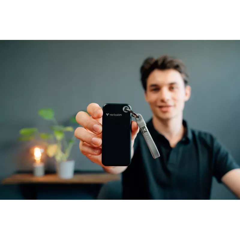 Verbatim Pocket SSD USB 3.2 Gen 2 1TB Melns/Pelēks