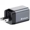 Verbatim GNC-35 GaN lādētājs 35 W ar 1 x USB-C PD 35 W / 1 x USB-A QC 3.0 (EU/UK/US)