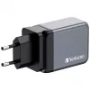 Verbatim GNC-65 GaN lādētājs 65W ar 2 x USB-C PD 65W / 1 x USB-A QC 3.0 (EU/UK/US)