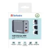 Verbatim GNC-65 GaN lādētājs 65W ar 2 x USB-C PD 65W / 1 x USB-A QC 3.0 (EU/UK/US)