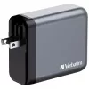 Verbatim GNC-140 GaN lādētājs 140W ar 2 x USB-C PD 140W / 1 x USB-C PD 20W / 1 x USB-A QC 3.0 (EU/UK/US)