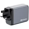 Verbatim GNC-200 GaN lādētājs 200 W ar 2 x USB-C PD 100 W / 1 x USB-C PD 65 W / 1 x USB QC 3.0 (EU/UK/US)