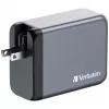 Verbatim GNC-200 GaN lādētājs 200 W ar 2 x USB-C PD 100 W / 1 x USB-C PD 65 W / 1 x USB QC 3.0 (EU/UK/US)