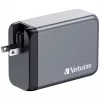 Verbatim GNC-240 GaN lādētājs 240W ar 1 x USB-C 140W / 1 x USB-C 100W / 1 x USB-C 65W / 1 x USB-A QC 3.0 (EU/UK/US)