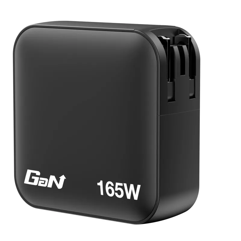 Verbatim Mini GaN lādētājs 165W 4 porti, ASV spraudnis ar ES un UK adapteriem