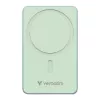 Verbatim Charge 'n' Go Essentials magnētiskais bezvadu ārējais akumulators 5000 mAh zaļš