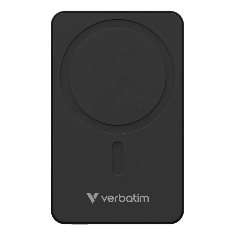 Verbatim Charge 'n' Go Essentials Magnetic Wireless Power Bank 10000 mAh Melns