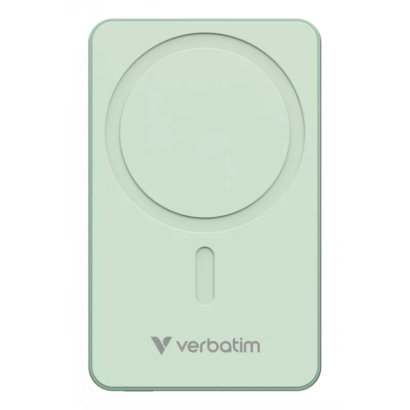Verbatim Charge 'n' Go Essentials Magnetic Wireless Power Bank 10000 mAh zaļš