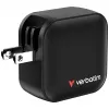 Verbatim Mini GaN lādētājs 70W 3 porti ASV spraudnis ar ES un Lielbritānijas adapteriem