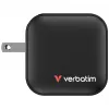Verbatim Mini GaN lādētājs 70W 3 porti ASV spraudnis ar ES un Lielbritānijas adapteriem