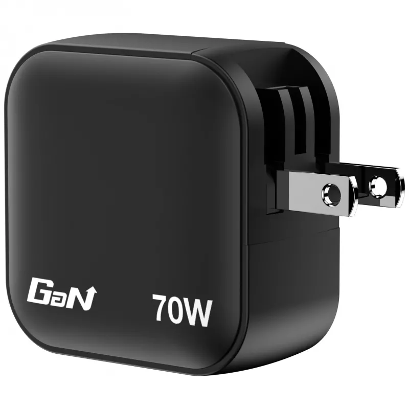 Verbatim Mini GaN lādētājs 70W 3 porti ASV spraudnis ar ES un Lielbritānijas adapteriem