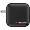 Verbatim Mini GaN lādētājs 100 W, 4 porti, ASV kontaktdakša ar ES un Lielbritānijas adapteriem