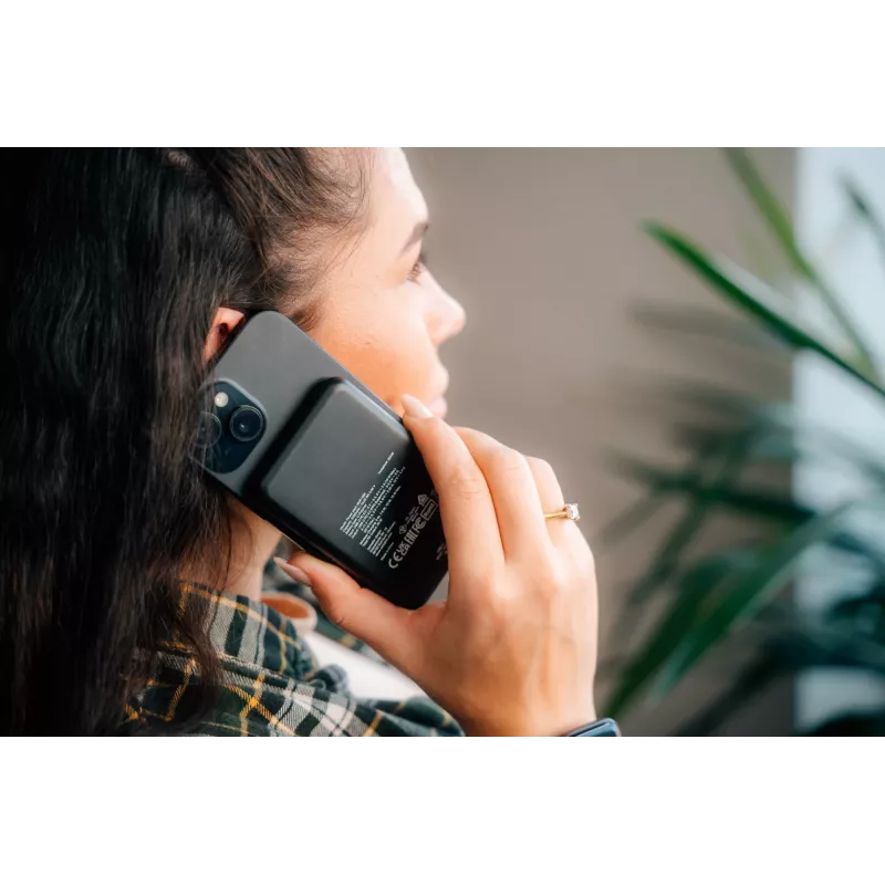 Ārējais akumulators VERBATIM Charge AnA Go 5000mAh magnētiska bezvadu uzlāde, melns