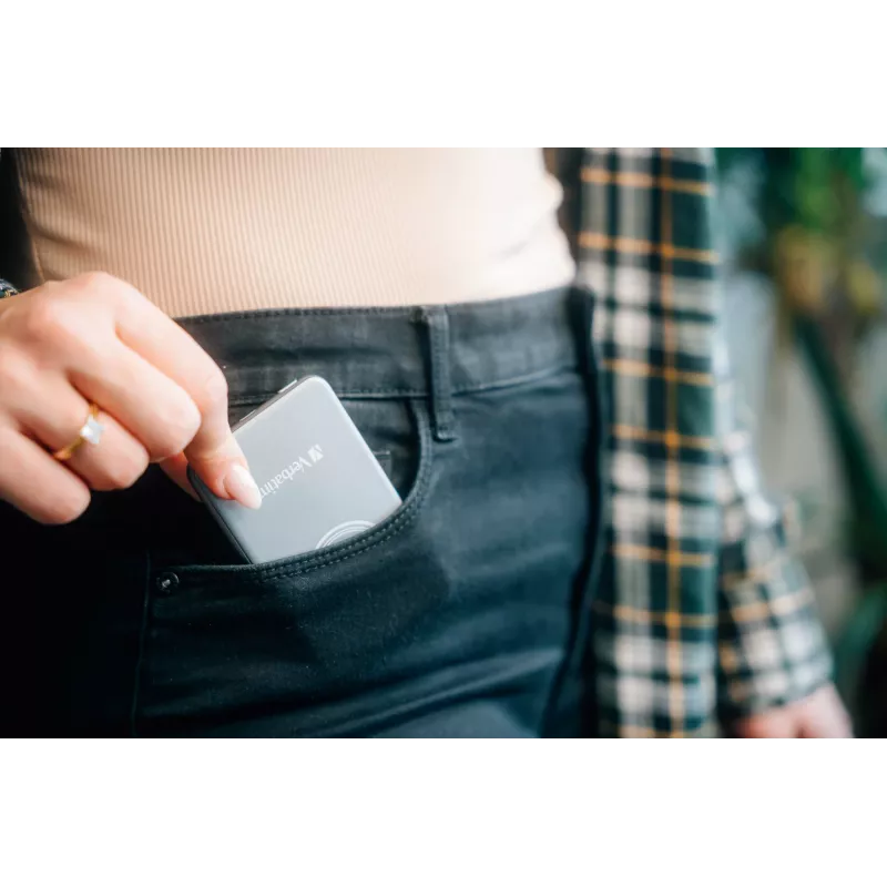 Verbatim Charge 'n' Go Magnētiskais bezvadu ārējais akumulators 5000mAh, pelēks