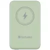 Verbatim Charge 'n' Go magnētiskais bezvadu ārējais akumulators 10000mAh zaļš