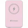 Verbatim Charge 'n' Go Magnetic Wireless Power Bank 10000mAh Rozā krāsā