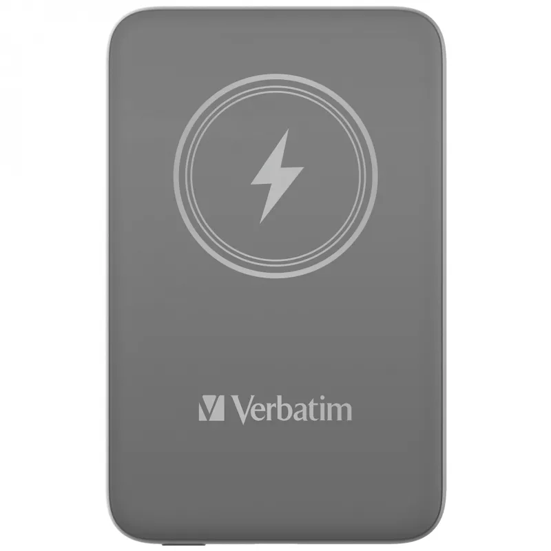 Verbatim Charge 'n' Go Magnetic Wireless Power Bank 10000mAh pelēka
