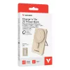 Verbatim Charge'n'G0 2C ārējais akumulators 5000 rnAh Zelts, 5000 mAh, Polimēra, Adaptīva ātrā uzlāde, Power Delivery 3.0, Quick Charge 3.0, Bezvadu uzlāde, 3,85 V, 20 W