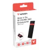 Verbatim M.2 NVMe SSD Enclosure Kit, SSD enclosure, M.2, PCI Express, 10 Gbit/s, USB connectivity, Melns, Red