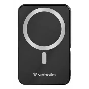 Verbatim Charge 'n' Go magnētiskais bezvadu ārējais akumulators ar statīvu - 10000 mAh Melns