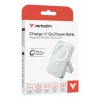 Verbatim Charge 'n' Go magnētiskais bezvadu ārējais akumulators ar statīvu - 10000 mAh, zils