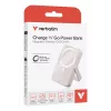 Verbatim Charge 'n' Go magnētiskais bezvadu ārējais akumulators ar statīvu - 10000 mAh Rozā