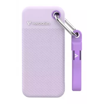 Verbatim Pocket SSD USB 3.2 Gen 2 1TB violeta incl. two rubber sleeves