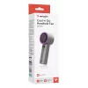 Verbatim Cool’n’Go IceTouch Handheld Fan pelēka/violeta, pelēka, violeta, 1 fan(s), Handheld fan, 1 gab., 8 W, Lithium-Ion (Li-Ion)