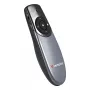 Verbatim Focus bezvadu prezentētājs ar sarkanu lāzera rādītāju, RF, USB, 30 m, melns, sudrabains