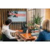 Verbatim Focus bezvadu prezentētājs ar sarkanu lāzera rādītāju, RF, USB, 30 m, melns, sudrabains