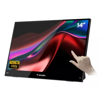 Pārnēsājams monitors Verbatim 14 collu FHD skārienjutīgs LCD 1920x1080